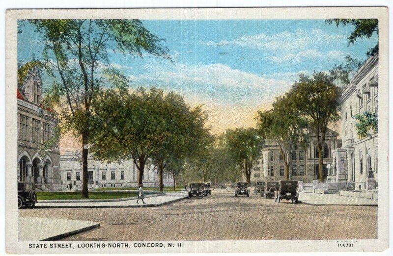 Concord, N.H., State Street, Looking North