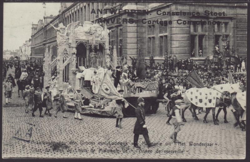 Float,Parade,Antwerp,Belgium Postcard