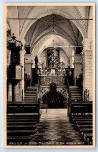 NAZARETH Inside Church of the Annunciation ISRAEL Postcard