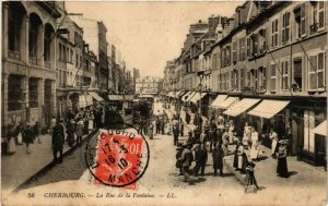 CPA CHERBOURG - La Rue de la Fontaine (589337)