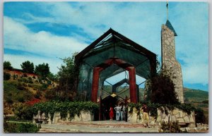 Vtg Portuguese Bend California CA Wayfarers Chapel Lloyd Wright 1950s Postcard