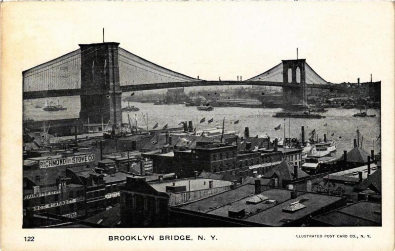 CPA AK Brooklyn Bridge NEW YORK CITY USA (790195)