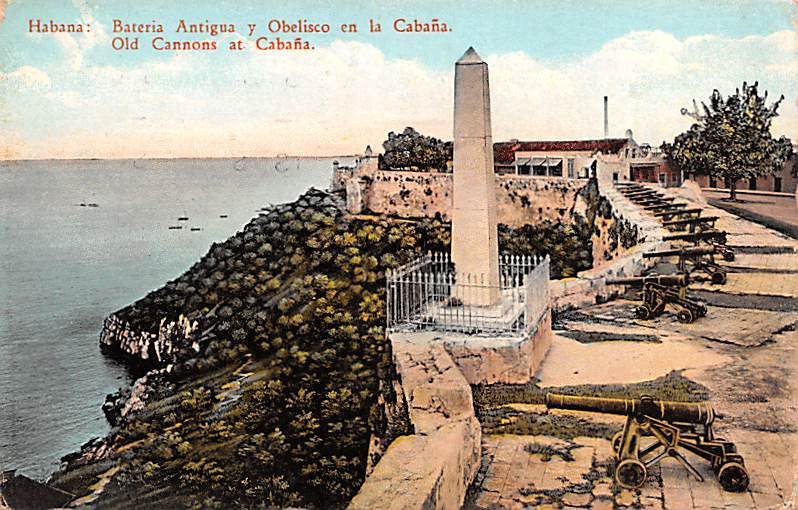 old Cannons at Cabana Habana Cuba, Republica de Cuba 1929 