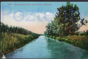 AN IRRIGATION CANAL NEAR FRESNO  CALIFORNA (2349)