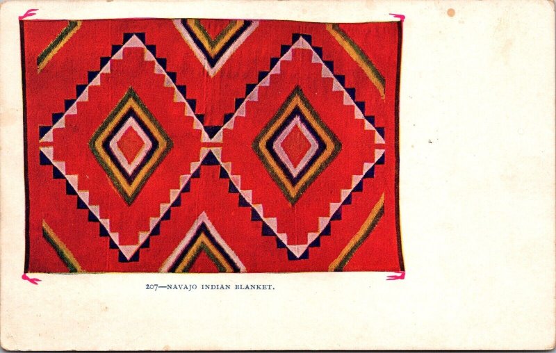 Postcard Navajo Indian Blanket