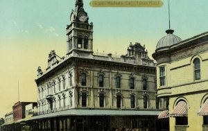 C.1910 Tynan Hotel - Modesto, Cal. Vintage Postcard P102