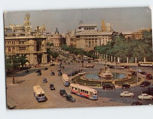 Postcard Plaza De La Cibeles, Madrid, Spain