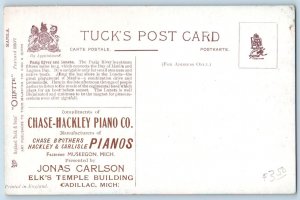 Manila Philippines PH Postcard Pasig River and Luneta Tuck Oilette c1920s Trees