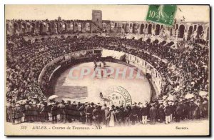 Old Postcard Arles Racing Toureaux