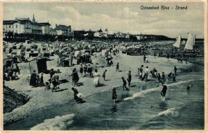 CPA AK Ostseebad BINZ Strand GERMANY (663084)