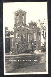 RPPC MARION MICHIGAN FIRST PRESBYTERIAN CHURCH VINTAGE REAL PHOTO POSTCARD