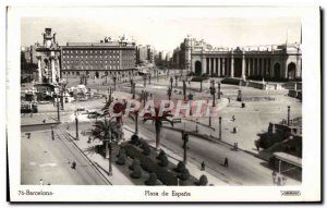 Old Postcard Barcelona Plaza De Espana