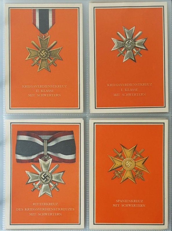 GERMAN THIRD 3rd REICH ORIGINAL PROPAGANDA COMPLETE SET - WEHRMACHT WAR MEDALS