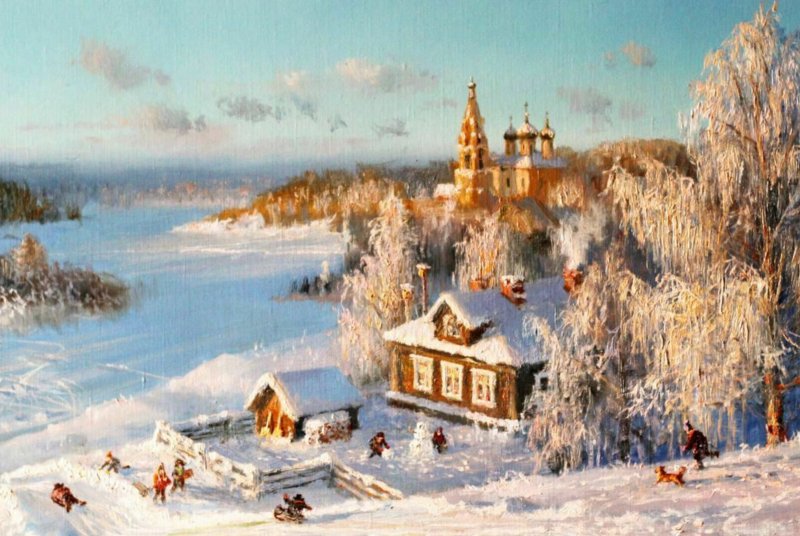 Gatchina Night Church Winter by Zhdanov  Russian postcard 0940