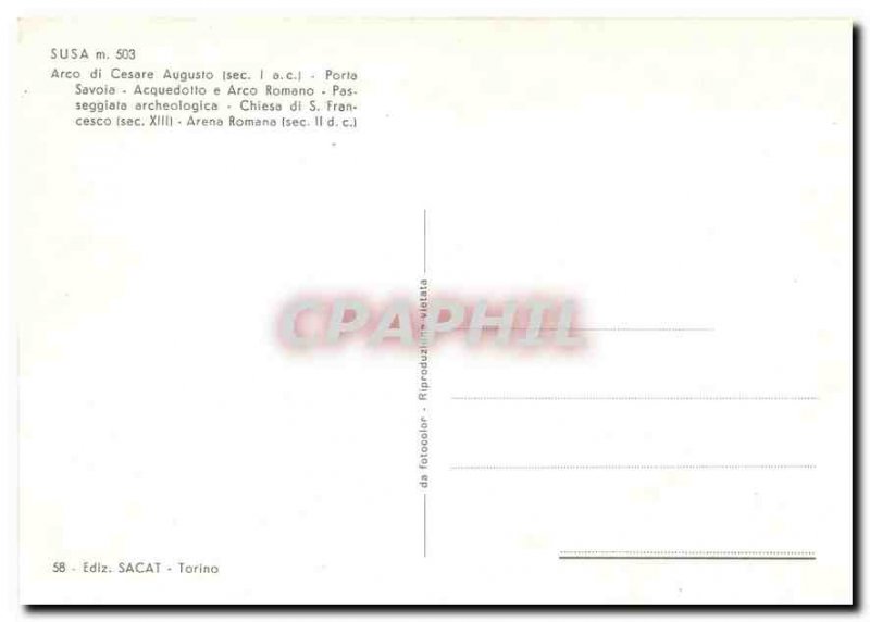 Postcard Modern Susa Romana