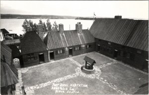 Port Royal Habitation Annapolis Co Nova Scotia Canada RPPC Postcard A24