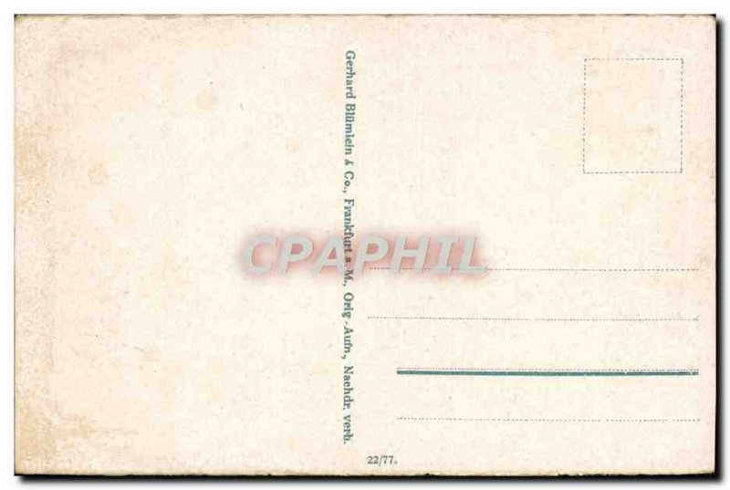 Old Postcard Frankfurt Eiserner Steg A M