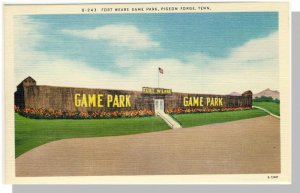 Pigeon Forge, Tennessee/TN Postcard, Fort Weare Game Park, Near Mint!