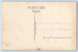 Upper and Lower Egypt Postcard Ptolomey Between Two Divinities c1940s RPPC Photo