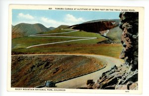 CO - Rocky Mountain National Park. Tundra Curves on Trail Ridge Road