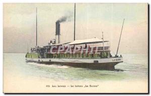 Lake Leman Old Postcard The Swiss boat