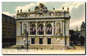 Postcard Old Lille Grand Theater