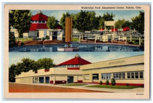 1955 Multiview Walbridge Park Amusement Center Toledo Ohio OH Postcard 