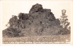 J43/ Craters of the Moon Idaho RPPC Postcard c1930s Lava Eruption  227