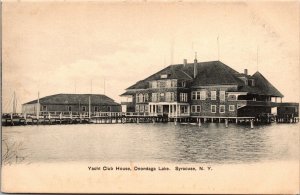 Postcard Yacht Club House, Onondaga Lake in Syracuse, New York~3817