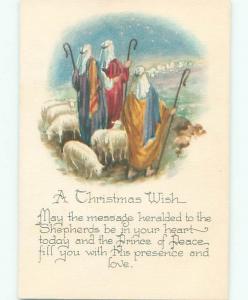 Divided-Back RELIGIOUS CHRISTMAS SCENE Nice Postcard W8459