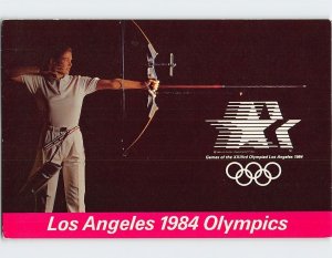 Postcard Archery at 1984 Los Angeles Olympic Games California USA
