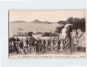 Postcard A view toward the castle Marseille France