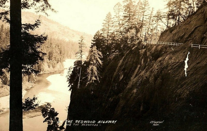 C.1910 RPPC Freeman Redwood Highway Scene, California P151