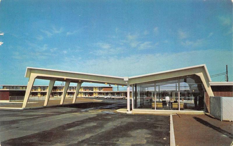 BALD KNOB, AR Arkansas  AMERICANA MOTEL White Co  ROADSIDE  1966 Chrome Postcard