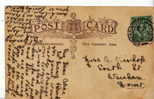 Genealogy Postcard - Family History - Ellery - Bishop - Wareham - Dorset  V1716