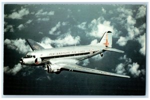 c1960's Fly Eastern Air Lines DC-3 Airplane #507 Historical Aircraft Postcard