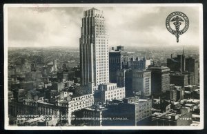 h3107 - TORONTO 1930s Downtown Business Section CIBC Bank. Real Photo Postcard