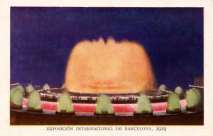 Spain - Barcelona, 1929. International Exposition, The Great Fountain by Night