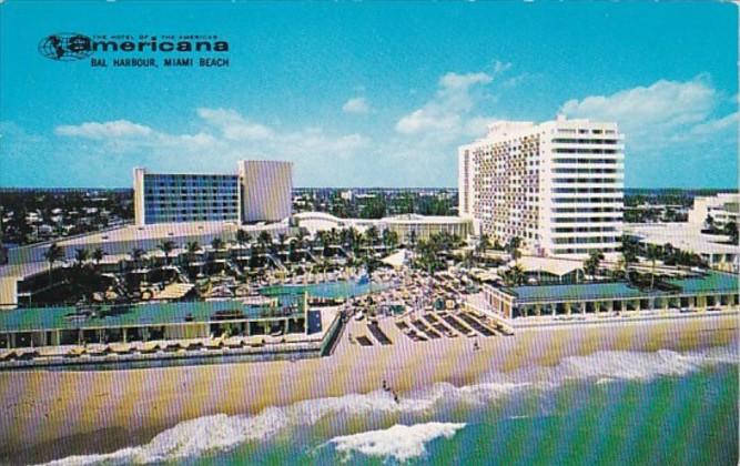 Florida Miami Beach Bal Harbour The Americana Hotel 1961