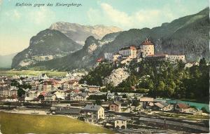 Vintage Postcard Kufstein Gegen Das Kaisergebirge Tyrol Austria