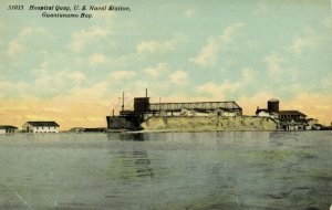 cuba, GUANTANAMO BAY, Hospital Quay, U.S. Naval Station (1910s) Postcard