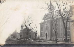 E95/ Smithfield Ohio RPPC Postcard Jefferson Co c1910 School Building 14