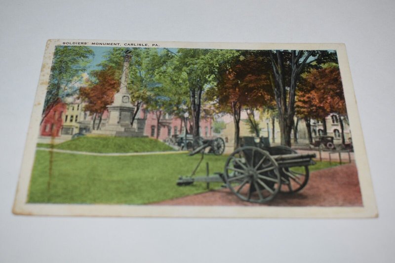 Soldiers' Monument Carlisle Pennsylvania Postcard Cromleigh's Stationery 118871