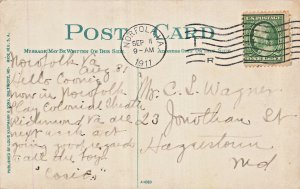 Norfolk  Ocean View Virginia VA-View from Casino~1911 Postcard