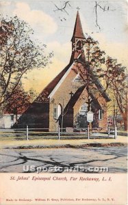 St John's Episcopal Church - Far Rockaway, New York NY Postcard
