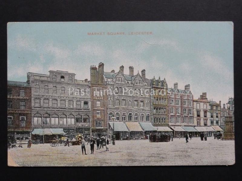 Leicester: Market Square c1916 by G D & D L