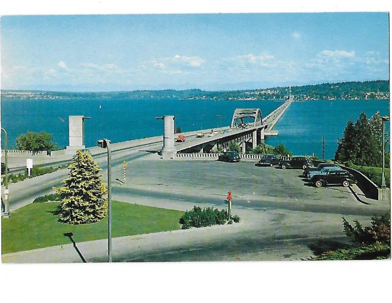 Lake Washington Floating Bridge Constructed of Concrete Pontoons Washington