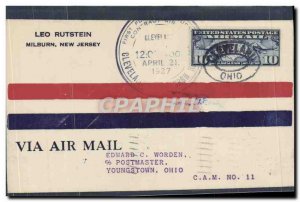 1 Letter Flight United States Cleveland Pittsburgh 21 April 1927