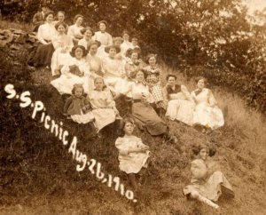 RPPC  Sunday School Church Picnic   Postcard  1910