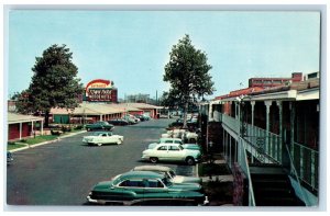 Dallas Texas Postcard Town Park Motor Hotel Downtown Memphis Park c1960 Vintage